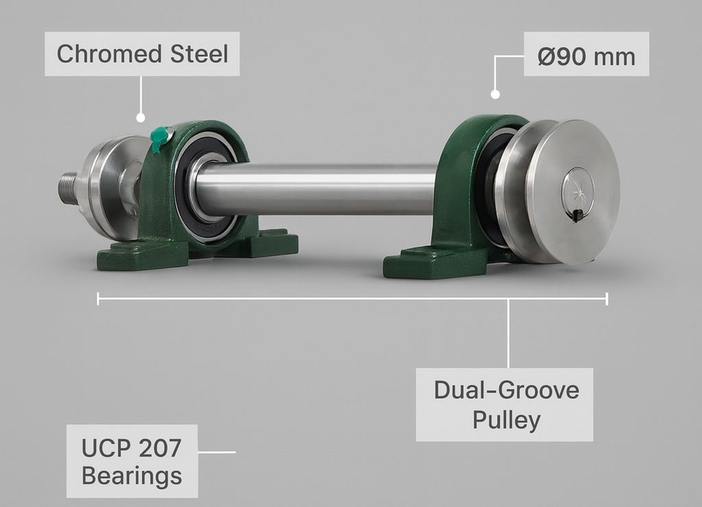 Kreissägewelle mit Links-oder Rechtsgewinde