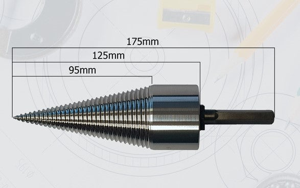 45mm Drillkegel für Bohrmaschine Kegelspalter Holzspalter HEX + SDS